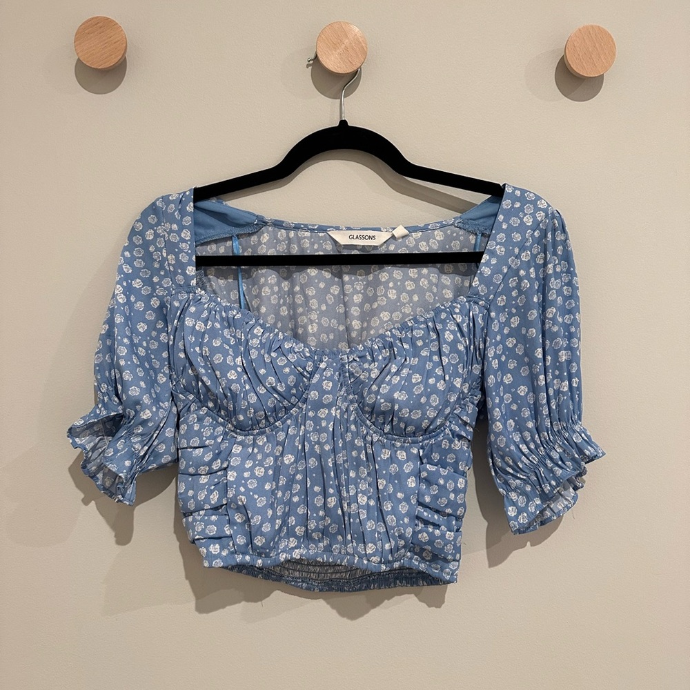 Glassons summery blue top